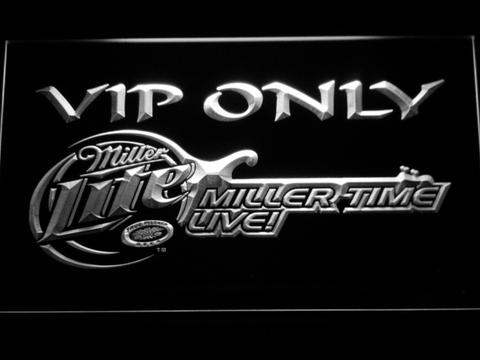 Miller Lite Miller Time VIP Only LED Neon Sign
